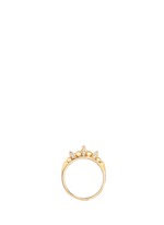 Main View -Click To Enlarge 'Thin Tribal Spike' diamond pavé 18k gold ring