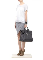 Helmut Lang&nbsp;Panelled chiffon T-shirt