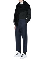 Figure View -Click To Enlarge 'College Face' emoji patch cotton sweatshirt