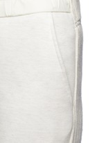 Detail View -Click To Enlarge Wool-cashmere knit back jogging pants