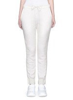Main View -Click To Enlarge Wool-cashmere knit back jogging pants