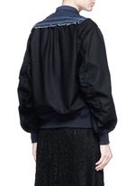 Back View -Click To Enlarge Denim front flannel jacket