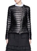 Main View -Click To Enlarge 'Palomete' asymmetric zip padded leather jacket