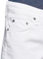 Detail View -Click To Enlarge Cutoff cotton-tencel denim shorts