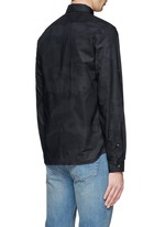 Back View -Click To Enlarge 'Camu Noir' print army shirt