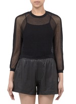 Theyskens' Theory&nbsp;'Kindley' transparent knit sweater