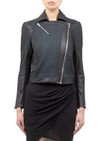 Helmut Lang&nbsp;Contrast textured panelled jacket