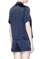 Back View -Click To Enlarge 'Tia' silk charmeuse boxer shorts