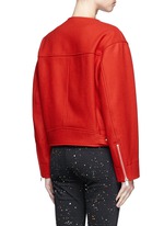 Back View -Click To Enlarge 'Esther' felted virgin wool-cashmere biker jacket