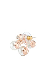 Detail View -Click To Enlarge 'True Innocence' faux pearl deco earrings