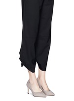 Figure View -Click To Enlarge 'Orella' suede trim leather pumps