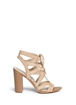 Main View -Click To Enlarge 'Yardley' caged suede sandals