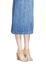 Figure View -Click To Enlarge 'Yardley' caged suede sandals