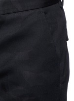 Detail View -Click To Enlarge 'Camu Noir' cotton twill pants
