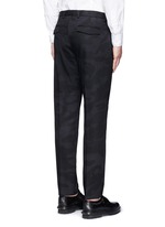 Back View -Click To Enlarge 'Camu Noir' cotton twill pants
