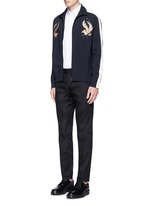 Figure View -Click To Enlarge 'Camu Noir' cotton twill pants