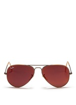 Main View -Click To Enlarge 'Aviator Large Metal' mirror sunglasses