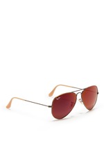 Figure View -Click To Enlarge 'Aviator Large Metal' mirror sunglasses