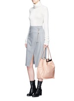 Figure View -Click To Enlarge Medium calfskin leather tote