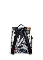 Back View -Click To Enlarge 'PS1' floral print nylon backpack