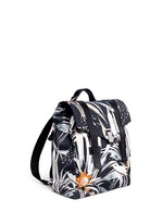 Front View -Click To Enlarge 'PS1' floral print nylon backpack