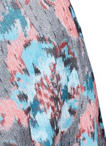 Detail View -Click To Enlarge Hologram jacquard bias cut midi skirt