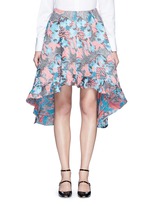 Main View -Click To Enlarge Hologram jacquard bias cut midi skirt
