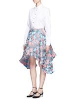 Figure View -Click To Enlarge Hologram jacquard bias cut midi skirt