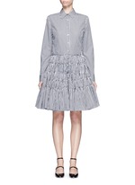 Main View -Click To Enlarge Gingham check gathered shirt dress