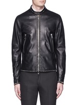 Main View -Click To Enlarge 'Rockstud Untitled' leather jacket
