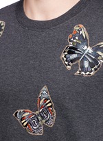 Detail View -Click To Enlarge 'Camubutterfly' embroidery sweatshirt