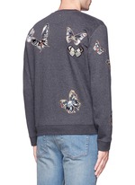 Back View -Click To Enlarge 'Camubutterfly' embroidery sweatshirt