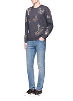 Figure View -Click To Enlarge 'Camubutterfly' embroidery sweatshirt