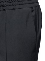Detail View -Click To Enlarge Tailored wool-Mohair jogging pants