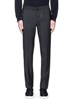 Main View -Click To Enlarge Tailored wool-Mohair jogging pants