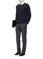 Figure View -Click To Enlarge Tailored wool-Mohair jogging pants