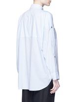 Back View -Click To Enlarge Split placket shoulder cotton lawn shirt