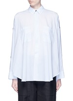 Main View -Click To Enlarge Split placket shoulder cotton lawn shirt