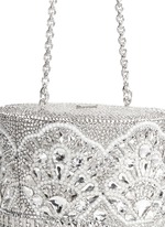 Detail View -Click To Enlarge 'Top Hat' crystal pavé minaudière