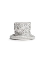 Back View -Click To Enlarge 'Top Hat' crystal pavé minaudière