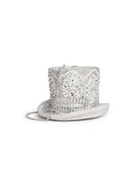 Figure View -Click To Enlarge 'Top Hat' crystal pavé minaudière