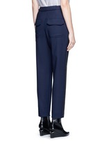 Back View -Click To Enlarge Tuxedo stripe zip cuff pants