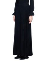 Front View -Click To Enlarge Plissé pleat crepe pants
