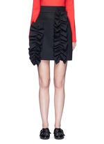 Main View -Click To Enlarge Asymmetric ruffle trim skirt