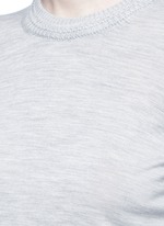 Detail View -Click To Enlarge 'Chris' chunky knit neck Merino wool sweater