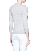 Back View -Click To Enlarge 'Chris' chunky knit neck Merino wool sweater