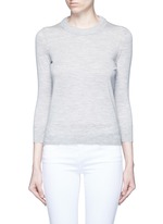 Main View -Click To Enlarge 'Chris' chunky knit neck Merino wool sweater