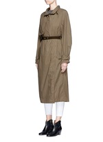 Detail View -Click To Enlarge 'Dracen' belted nylon raincoat
