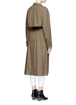 Back View -Click To Enlarge 'Dracen' belted nylon raincoat