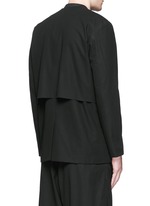 Back View -Click To Enlarge 'Composite' overlay V-neck blazer